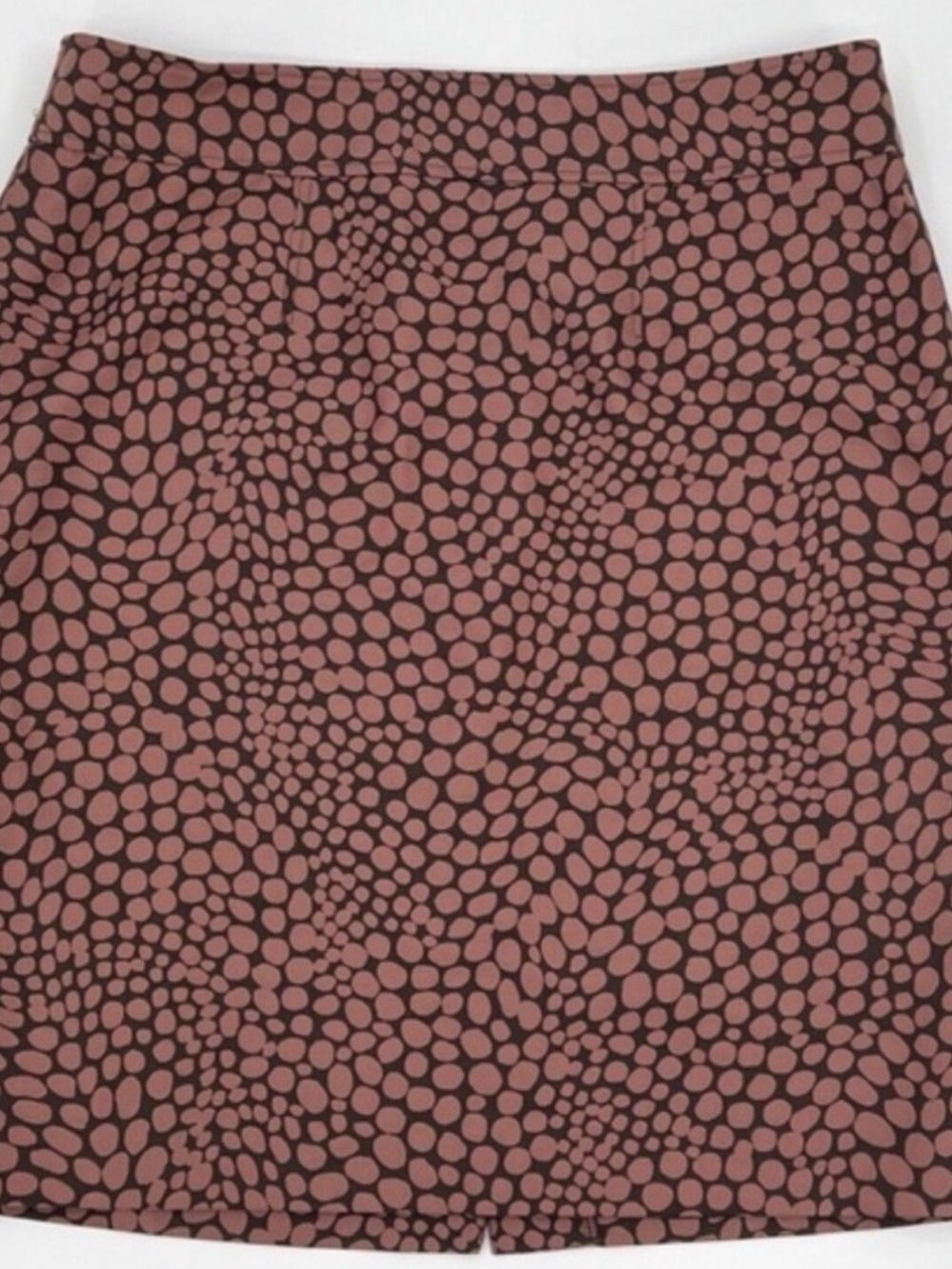 LOFT Mauve Dot-Print Mini Skirt